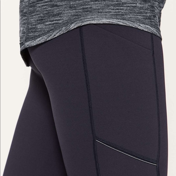 Lululemon Athletica Heathered Black Gray Our Sport Athletic Lightweight Tank EUC - Picture 6 of 15